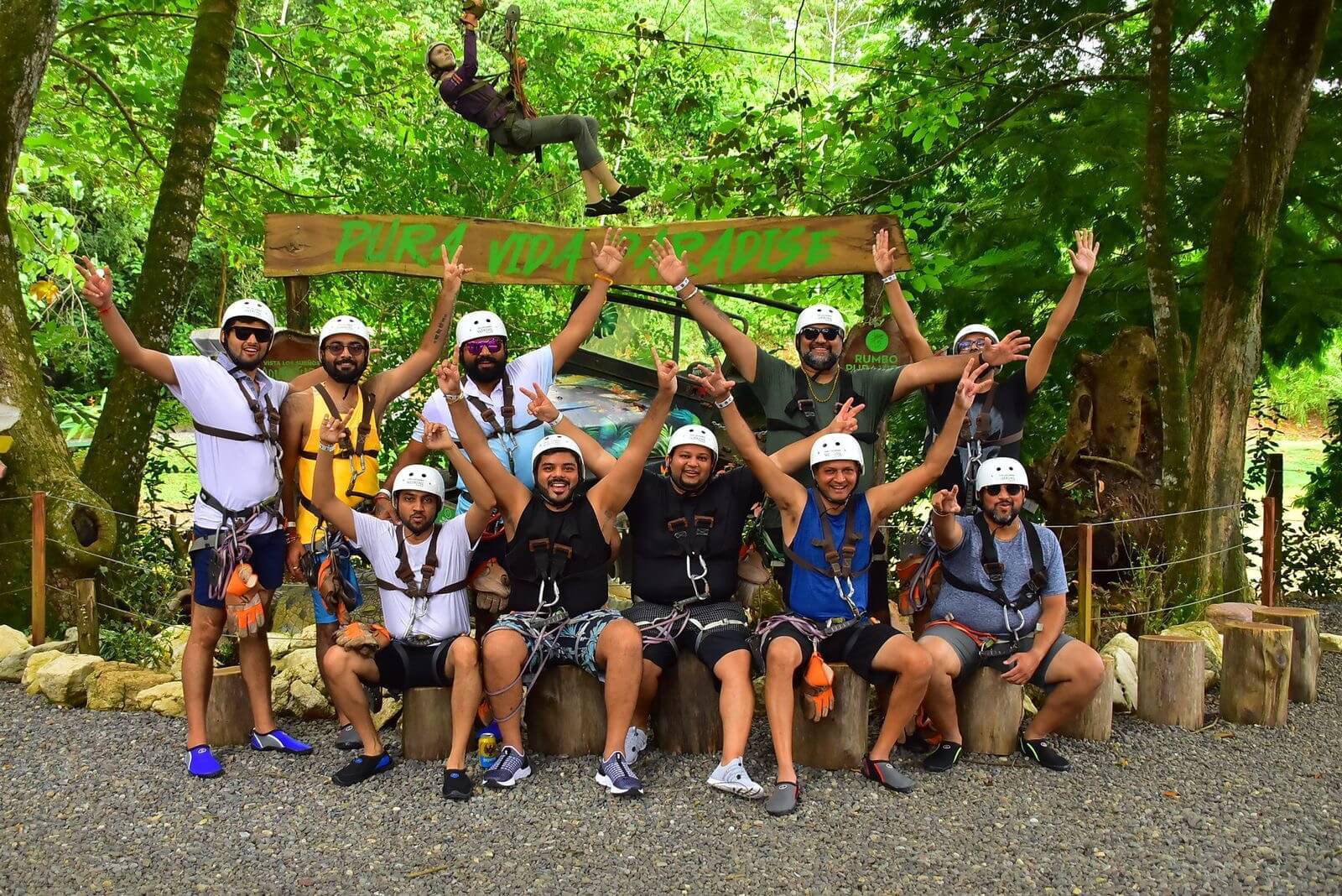 Celebrating an unforgettable jungle adventure in Jaco.