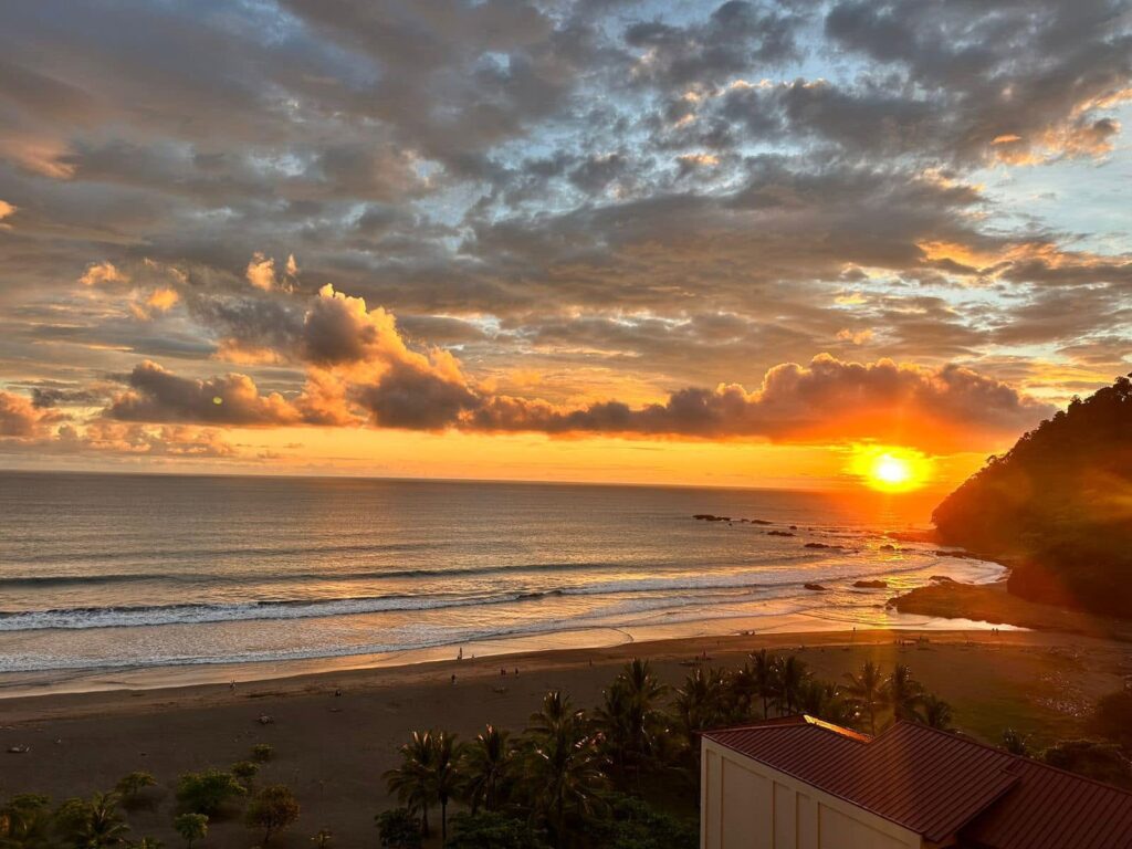 Sunset at Jaco Beach Costa Rica Sunset at Jaco Beach, Costa Rica, along the Pacific coast